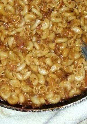 صورة لوصفة مكرونة بالقشطه