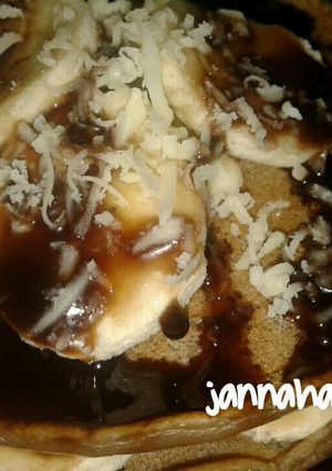 Foto resep Pancake pisang keju