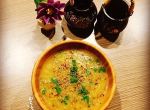 Hình của món Soup bắp quinoa thịt bò.