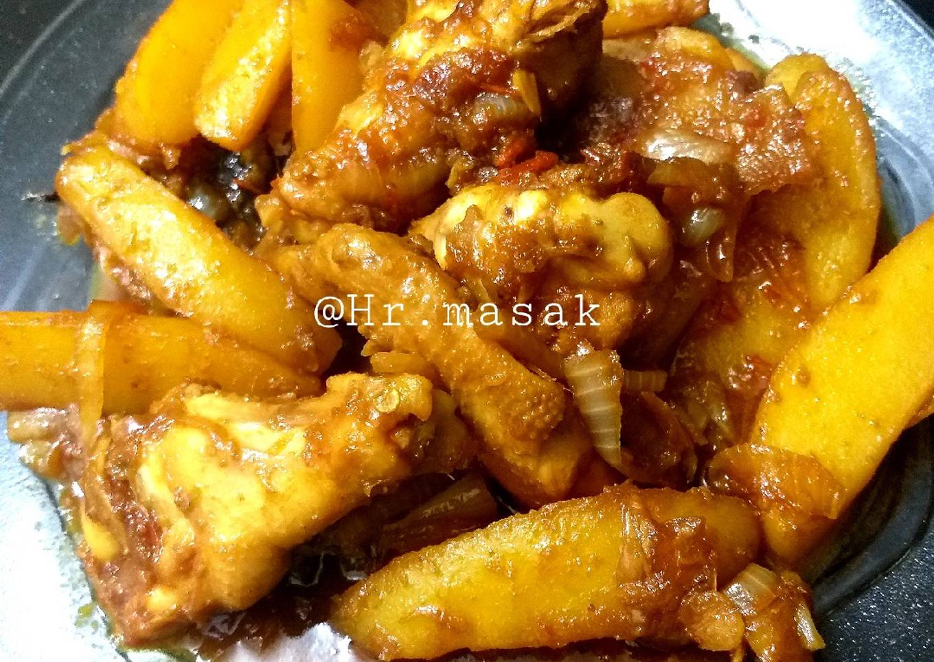 AYAM KENTANG KECAP(🌶)
