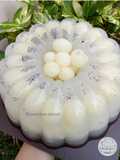Longan coconut pudding