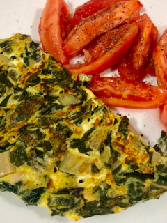 Una foto de Omelette-tortilla rápido de acelgas