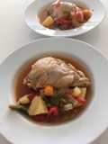 Simple chicken casserole with vegetables