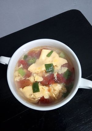 Foto resep 576) Tan Hua Tang (Sup Tomat Telur)