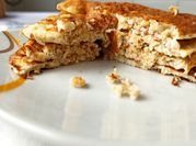 Una foto de pancake de proteína