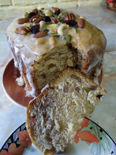 Una foto de Panettone en panetera