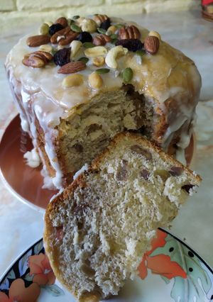 Una foto de Panettone en panetera