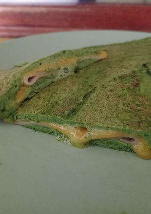Una foto de Tortillas de espinaca rellenas
