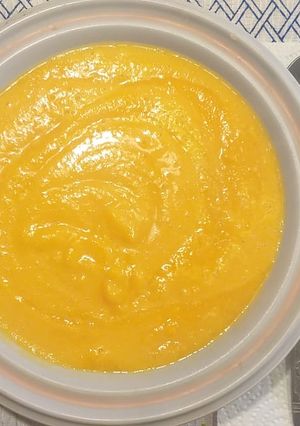Una foto de Sopa cremosa de zapallo