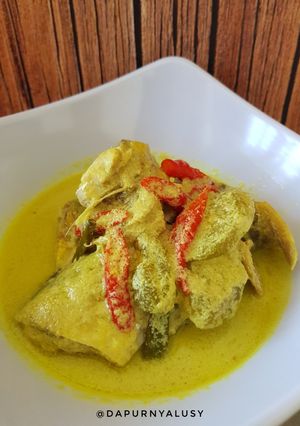 Foto resep Gulai masin ikan (gulai kuning ikan