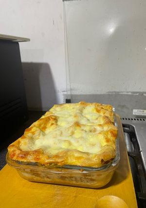 Una foto de Lasaña casera de carne