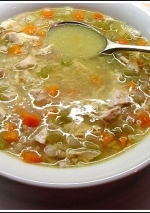 A picture of Chicken Rice Soup.