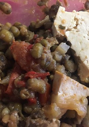 Una foto de Sofrito De Soja verde