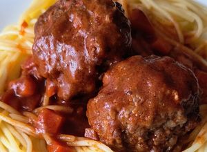 Una foto de Albóndigas de carne sin gluten