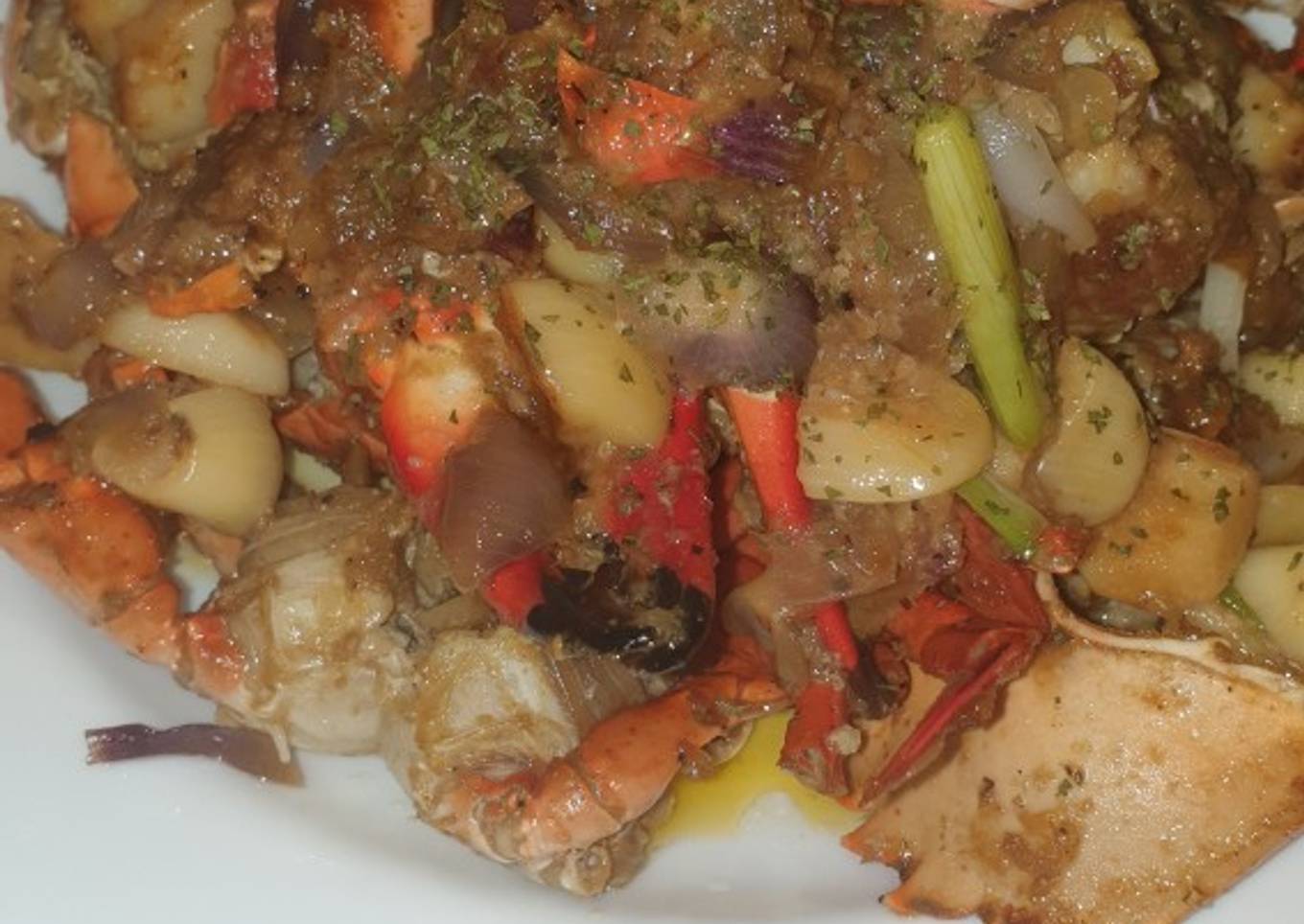 Butter carmelized crab