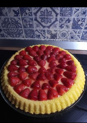 Retro epres gyümölcstorta recept fotója