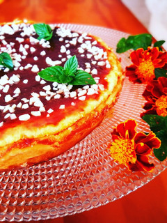 Una foto de Tarta de queso y yogur con leche condensada