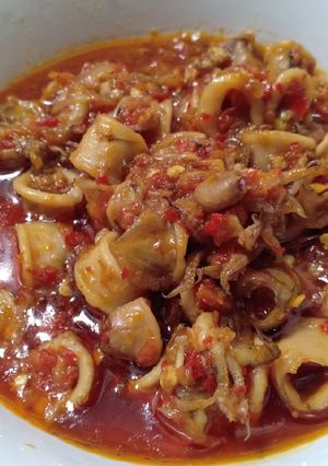 Foto resep Cumi balado pedas