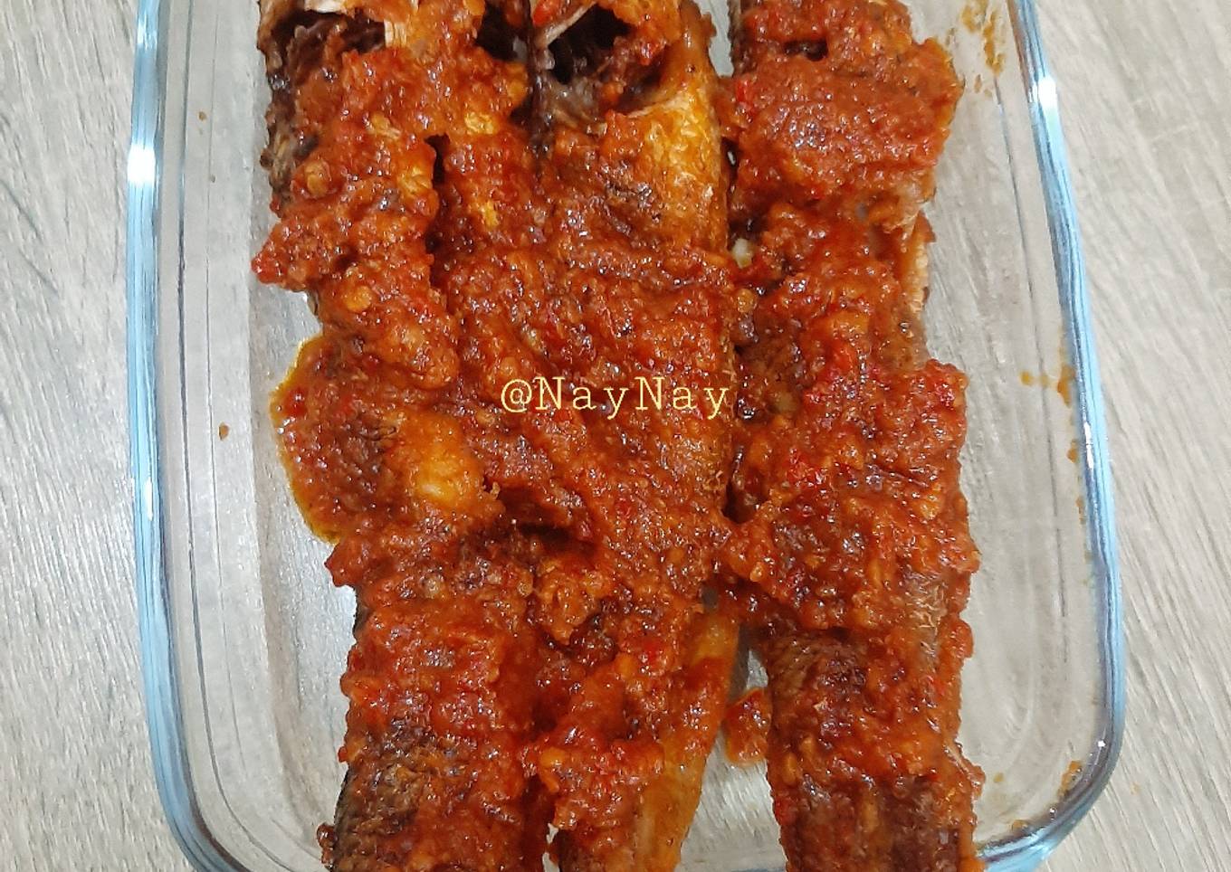 Balado Haruan (Ikan Gabus Bumbu Balado)