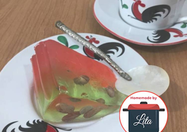 Puding agar 2 rasa isi kacang #homemadebylita