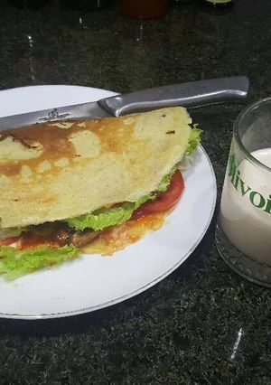 Hình của món Bánh crepe dành cho người ăn kiêng.