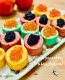 Colorful Carnival pancakes
