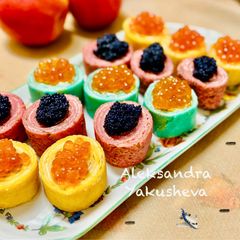 A picture of Colorful Carnival pancakes.