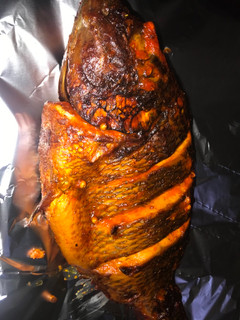 Grilled fish ainihin hoton girkin