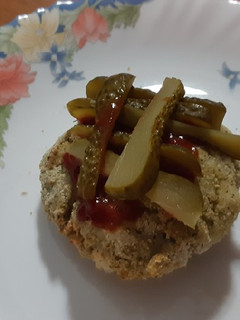 Una foto de Hamburguesa de pescado en freidora de aire