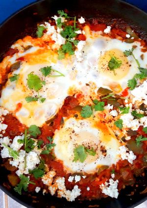 A picture of Moroccan Shakshuka.