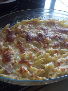 Una foto de Macarrones gratinados