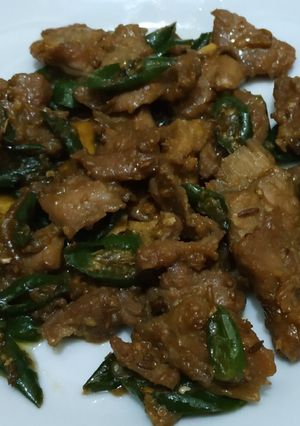 Foto resep Sapi Cabe Hijau
