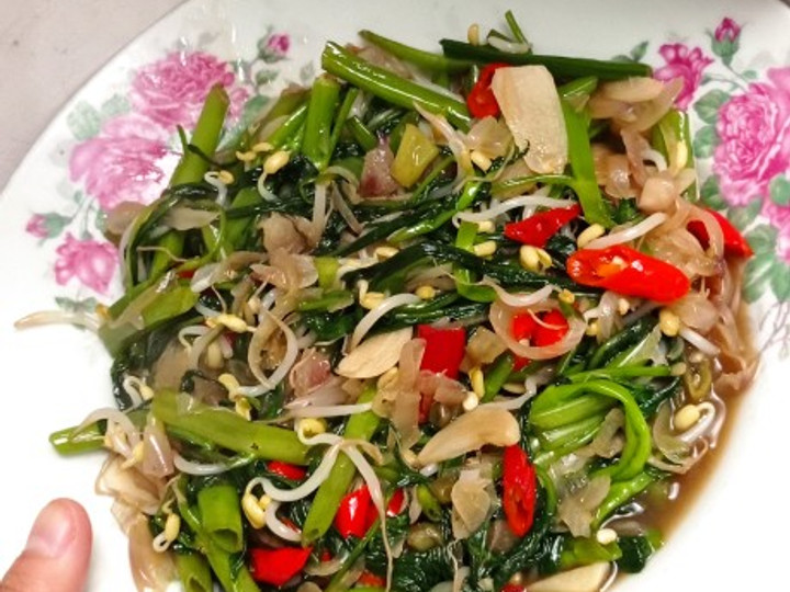 Resep Ca Kangkung Tauge Saus Tiram Anti Gagal