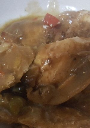 Una foto de Pechugas de pollo en salsa de hongos