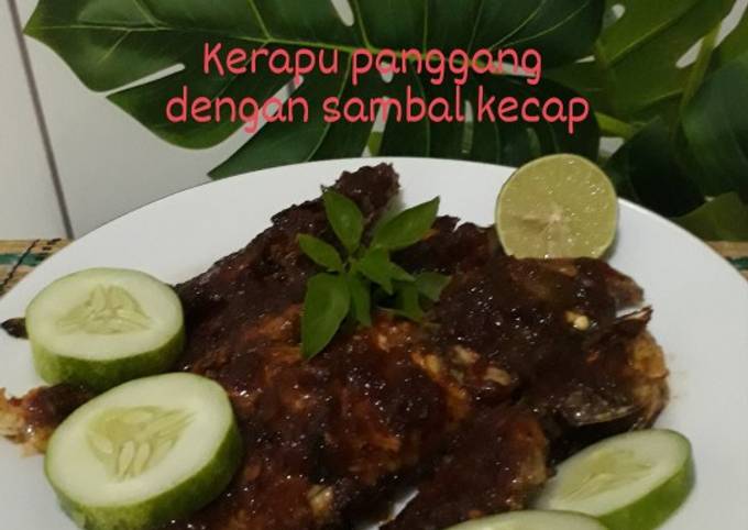 Resep Ikan Kerapu Panggang Di Teflon Dengan Baluran Sambal Kecap Oleh Fitrinyimas Cookpad 