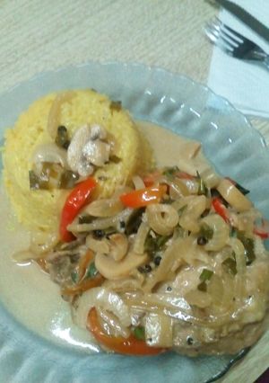 Una foto de Bifes de cerdo al disco