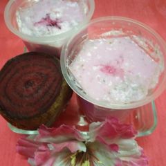 Beetroot buttermilk A picture of Beetroot buttermilk.