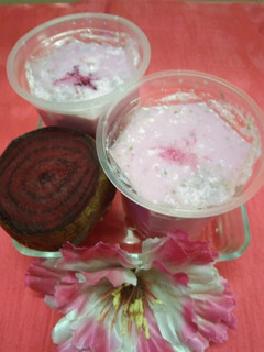 A picture of Beetroot buttermilk.