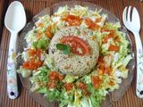 Ensalada de tabule con escarola