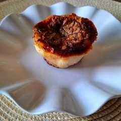 A picture of Caramelized Banana Custard Pie.