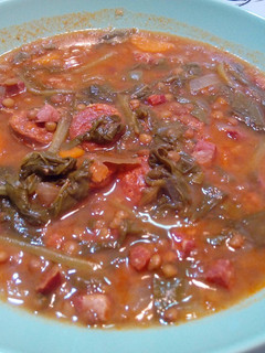 Una foto de Lentejas con chorizo (receta de mi suegra)