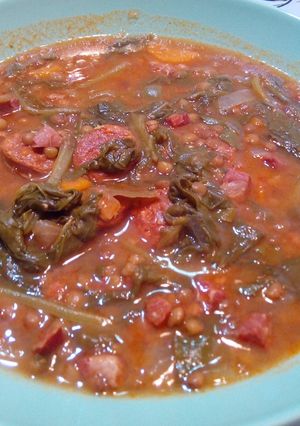 Foto principal de Lentejas con chorizo (receta de mi suegra)