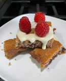 BROWNIES DE FRAMBUESA, CHOCOLATE Y COCO