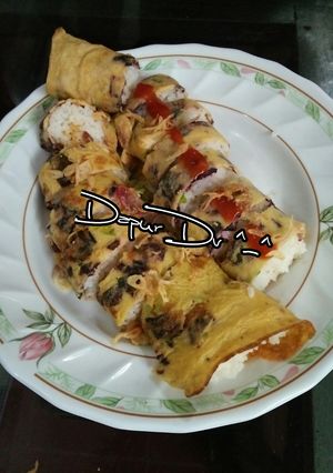 Foto resep Telur Dadar Gulung Nasi