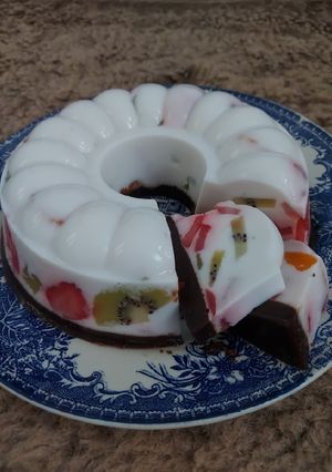Foto resep Puding buah creamy