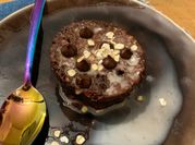 Une photo de cake flocon d'avoine amandes