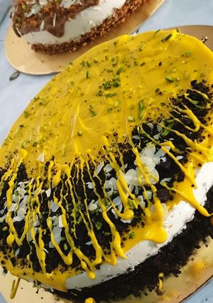 صورة لوصفة تشيز كيك الاوريو بصوص الزعفران