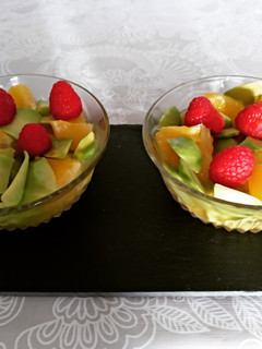 Una foto de Ensalada de naranja y aguacate