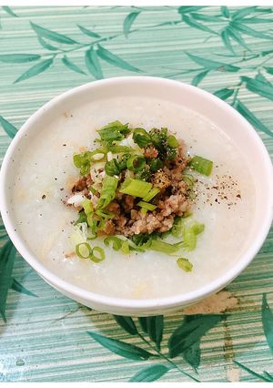 Hình của món Cháo thịt băm.