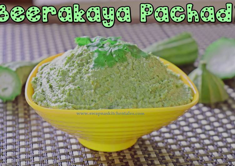 Simple Way to Make Award-winning BEERAKAYA PACHADI (Ridge gourd Chutney)